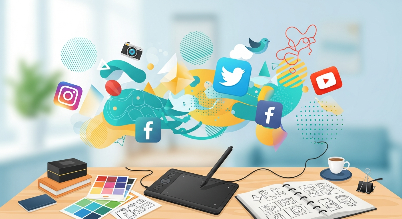 Creative Market Graphics for Social Media Posts