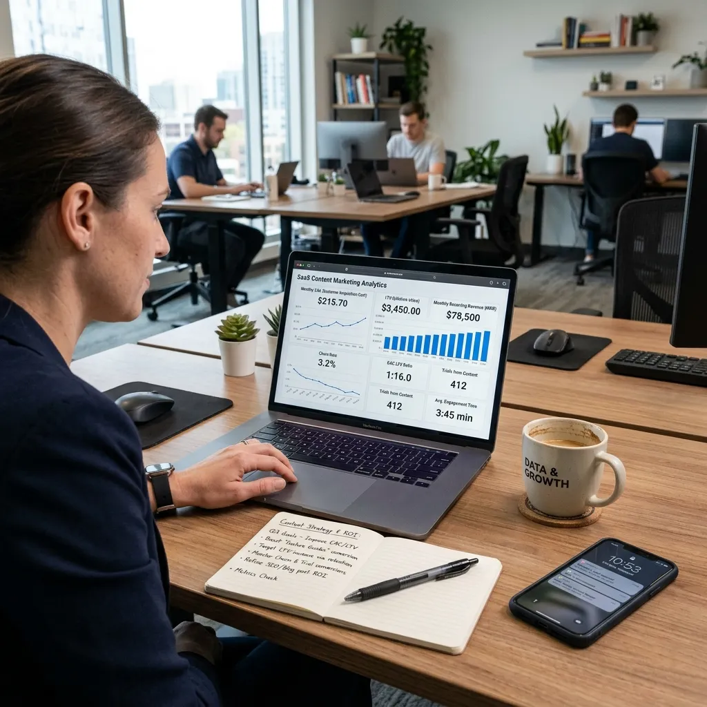 Financial Indicators in how to measure saas content marketing