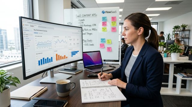 how to measure saas content marketing